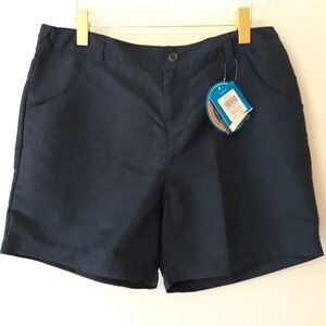 NWT Columbia Sportswear Navy Coral Compass II Size 10 6" Shorts
